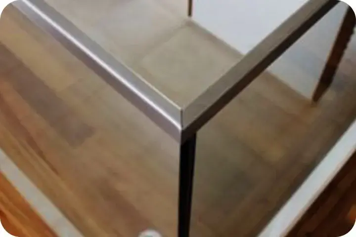 perfil u em aço inox