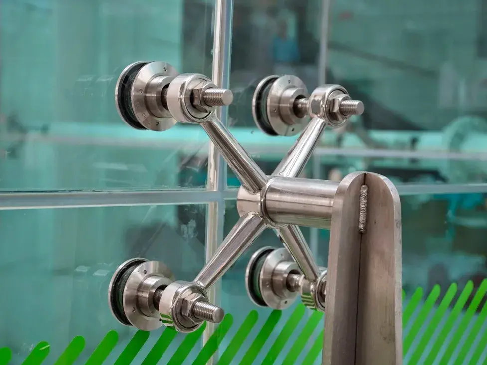 spider inox para fixação de vidro