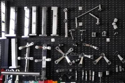 acessórios de inox para vidro