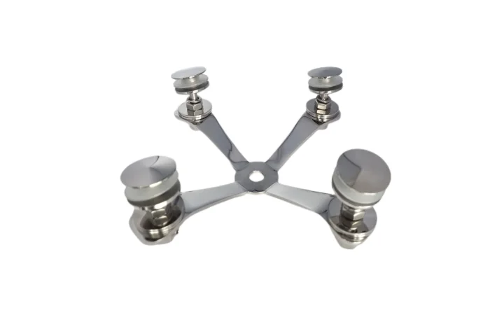 acessórios spider glass de inox para o vidro