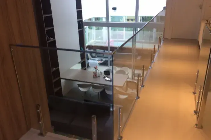 torre inox para fixação de guarda corpo