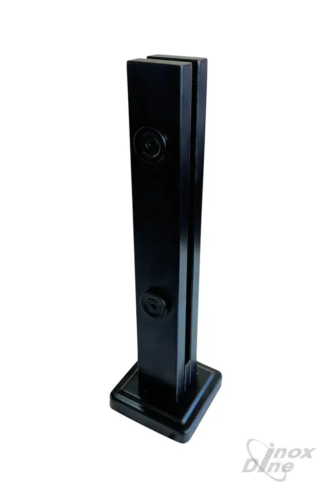 Torre de inox preta para guarda corpo