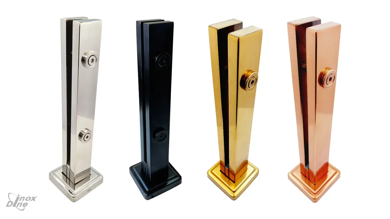 torre de inox para vidro