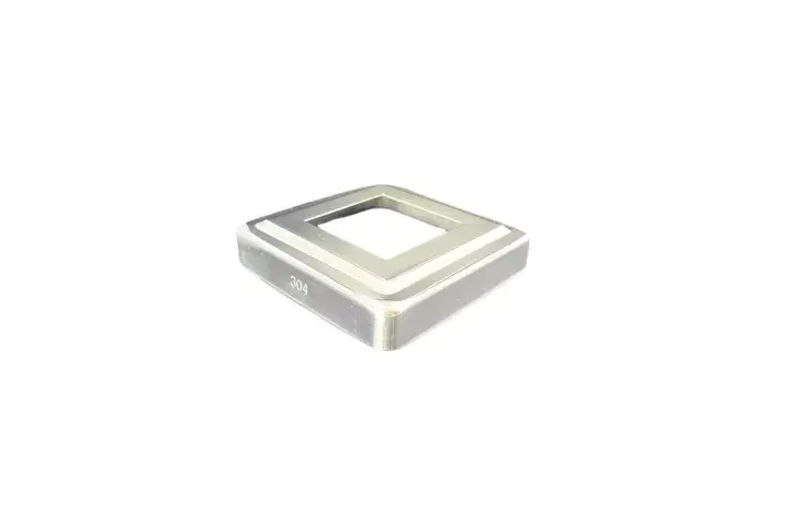 Canopla quadrada inox 304